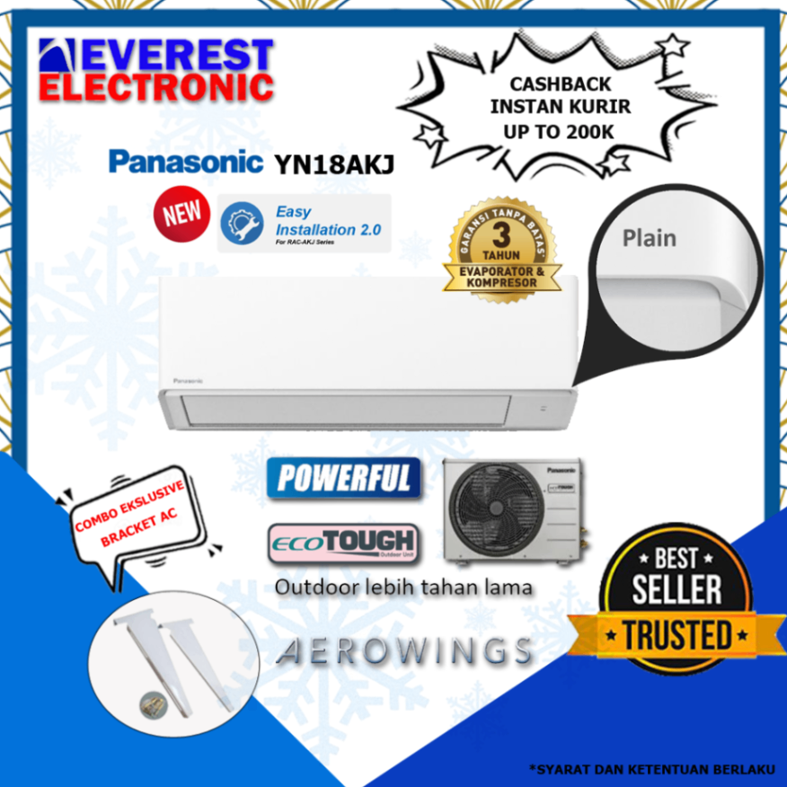 Panasonic CS/CU YN18AKJ YN 18 AKJ 2 PK AC Split Standard Non Inverter