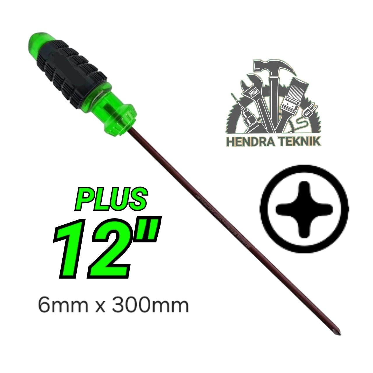 OBENG BAJA S2 Obeng gagang karet +/- 4" 5" 6" 8" 10" 12" plus / minus