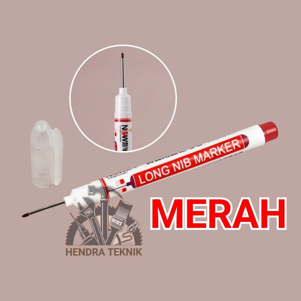 SPIDOL TUKANG ALAT TULIS PENANDA PULPEN KEPALA PANJANG LONG NIB TIP