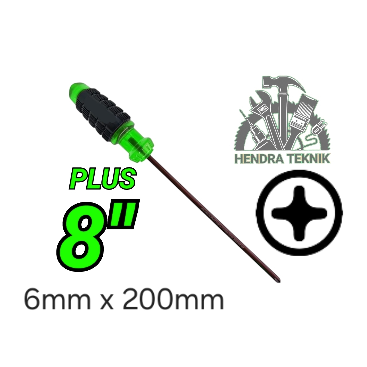 OBENG BAJA S2 Obeng gagang karet +/- 4" 5" 6" 8" 10" 12" plus / minus