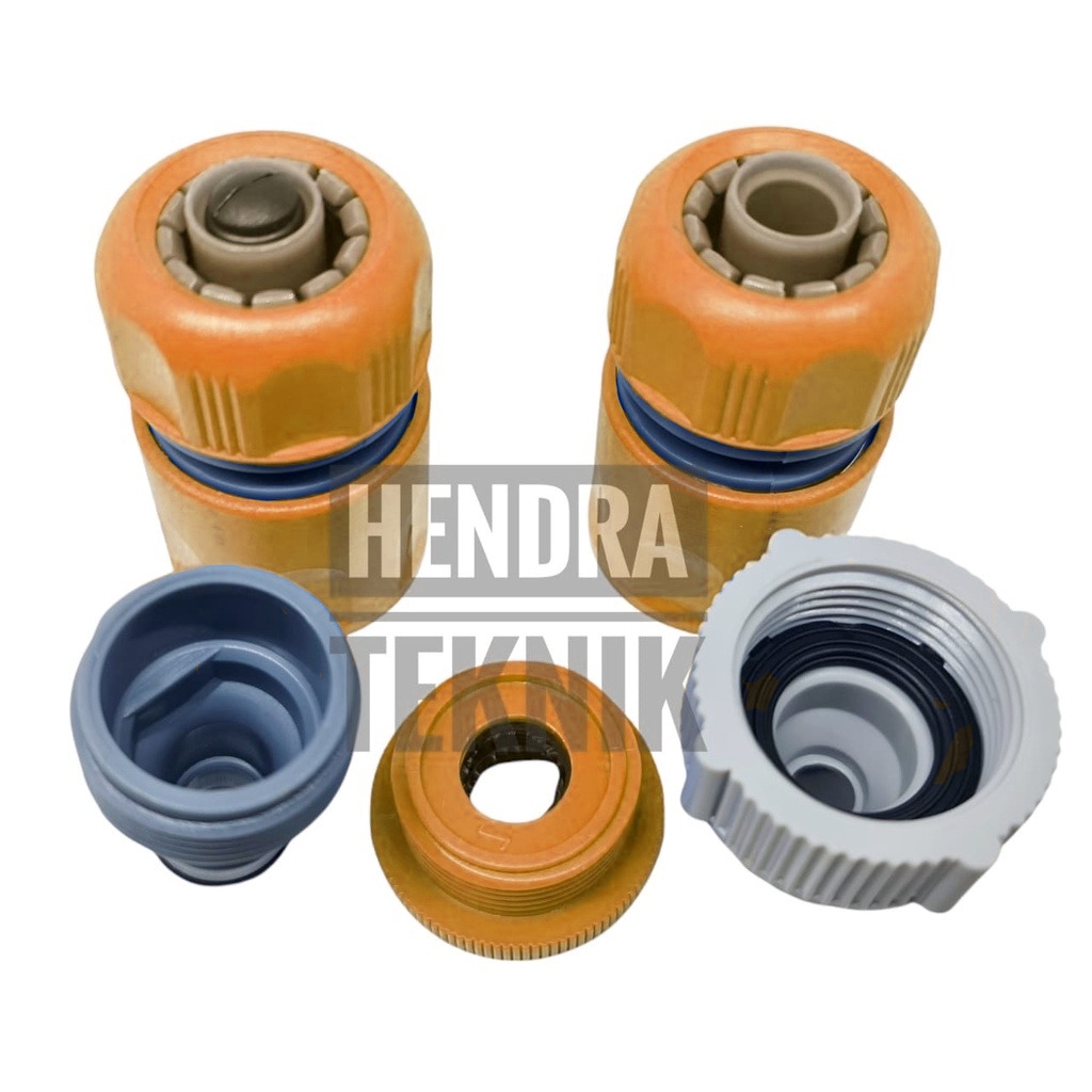 CONNECTOR SAMBUNGAN SELANG AIR SET. QUICK COUPLER. KOPLING AIR PVC SET