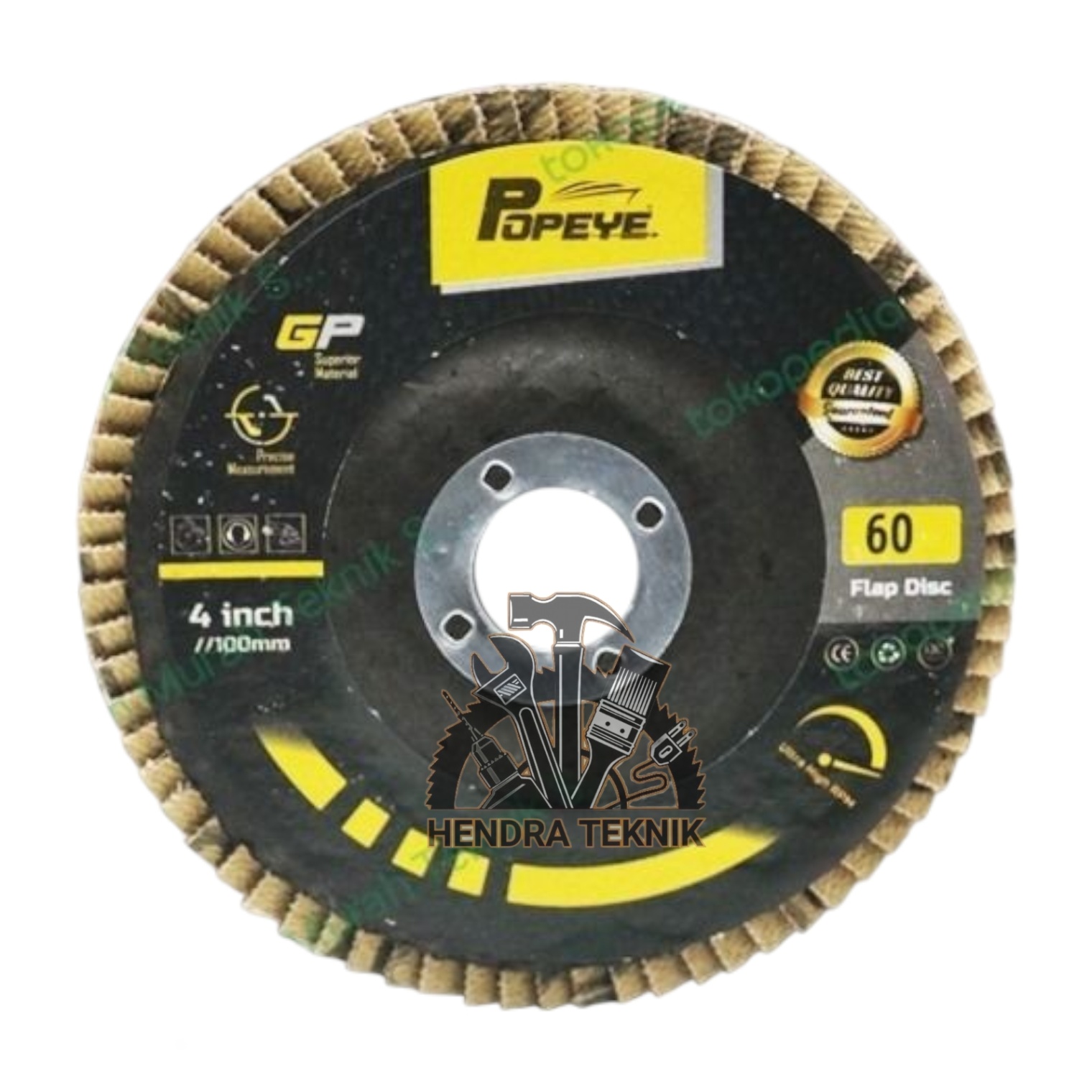 AMPLAS SUSUN 4"  FLAP DISC BESI 100MM REMPELAS TUMPUK FLAPDISC 10CM