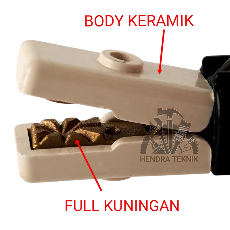TANG LAS 500A / 1000A FULL KUNINGAN PEGANGAN LAS 500 1000 AMPERE STANG