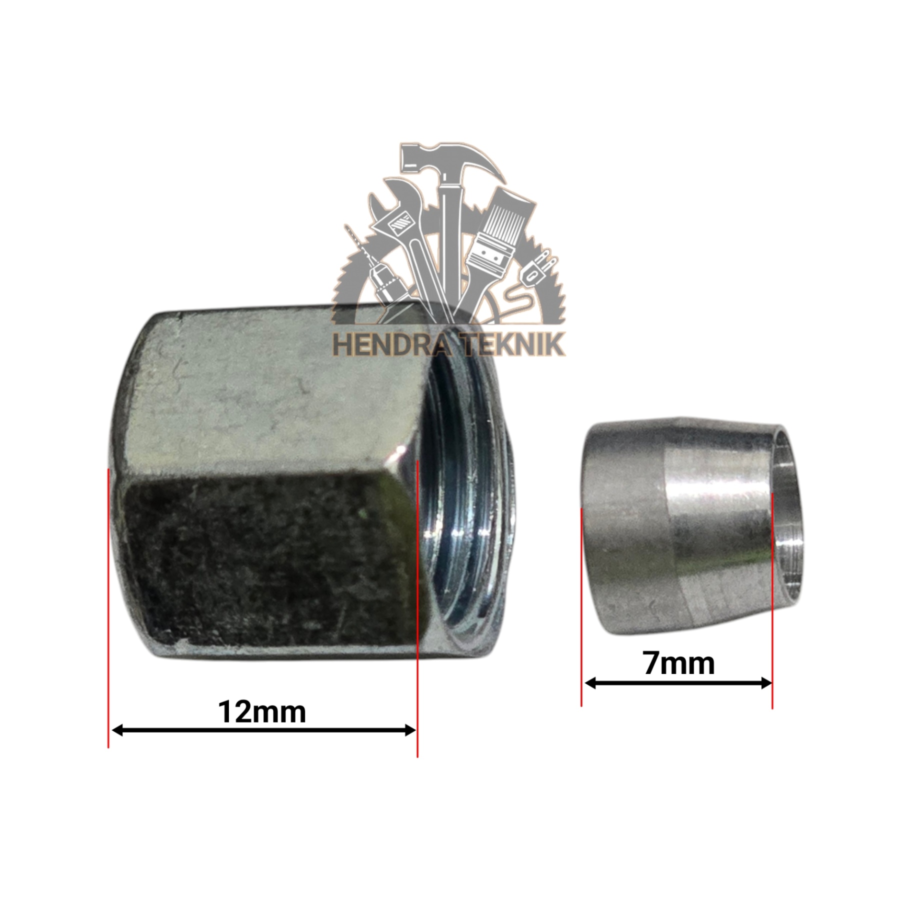 MUR + PENGUNCI PIPA UNLOADER DRAT PENGUNCI PIPA BREATHER SPAREPART NUT
