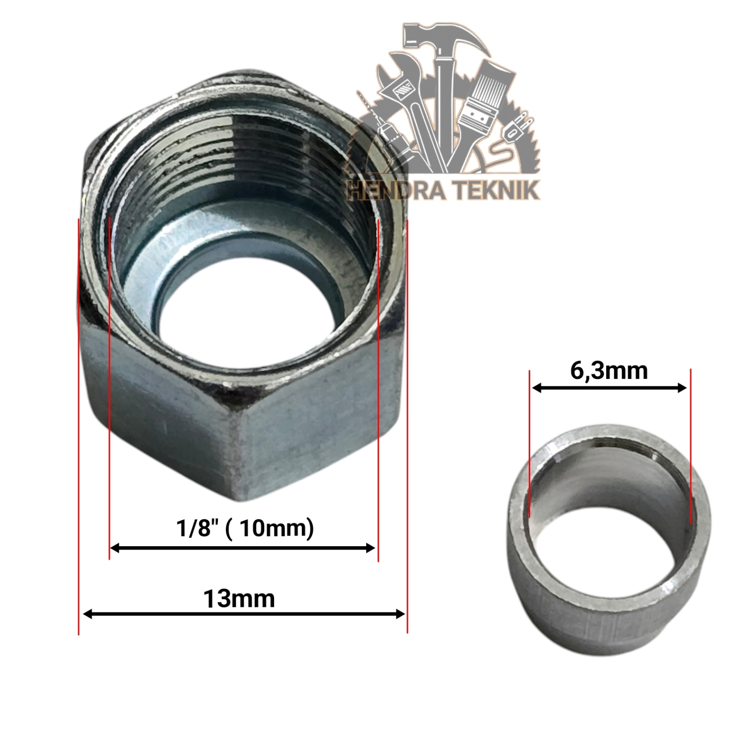 MUR + PENGUNCI PIPA UNLOADER DRAT PENGUNCI PIPA BREATHER SPAREPART NUT