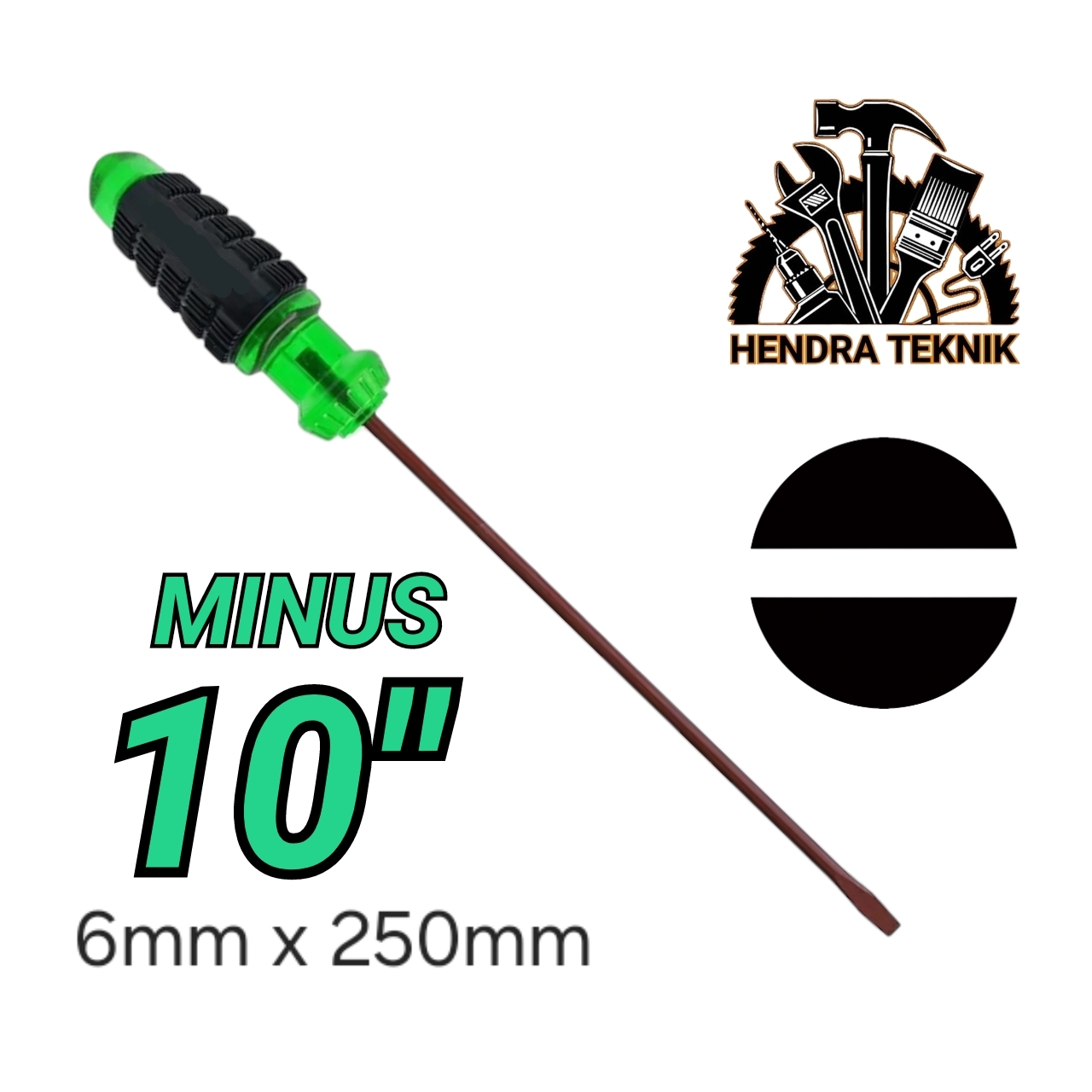 OBENG BAJA S2 Obeng gagang karet +/- 4" 5" 6" 8" 10" 12" plus / minus