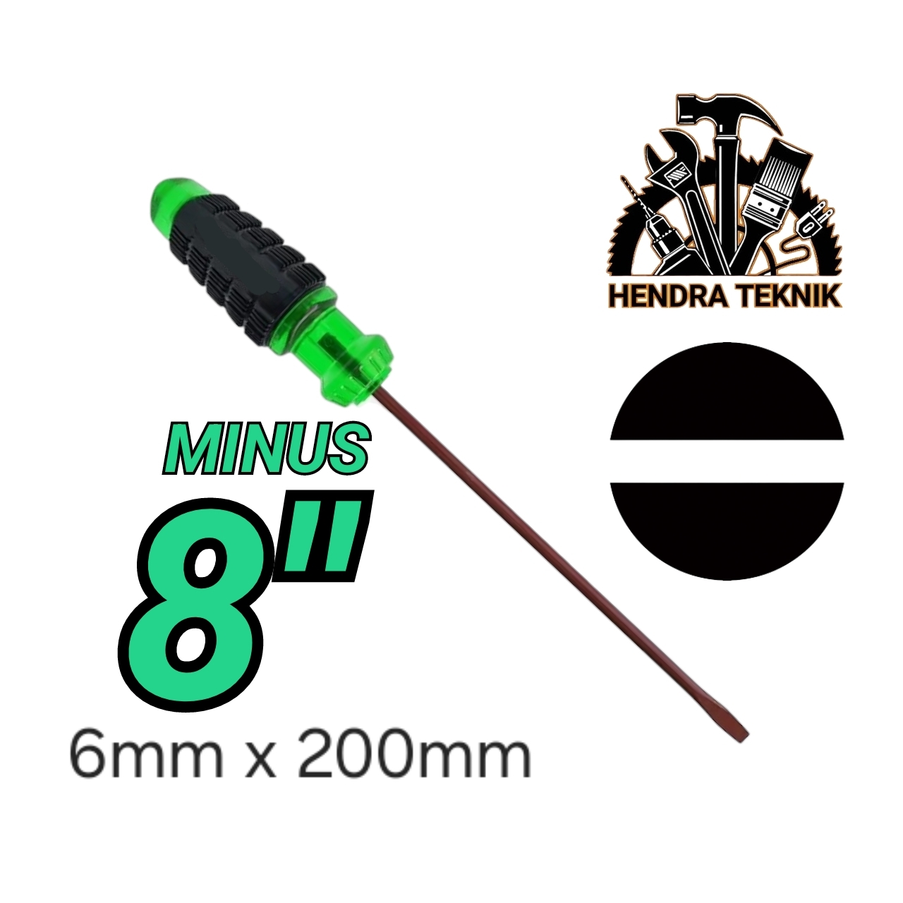 OBENG BAJA S2 Obeng gagang karet +/- 4" 5" 6" 8" 10" 12" plus / minus
