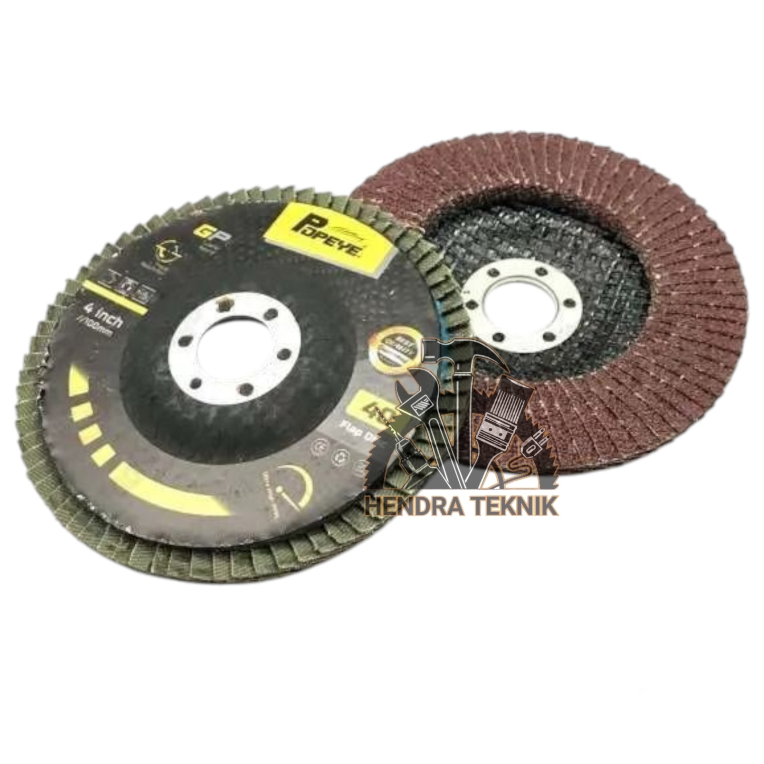 AMPLAS SUSUN 4"  FLAP DISC BESI 100MM REMPELAS TUMPUK FLAPDISC 10CM