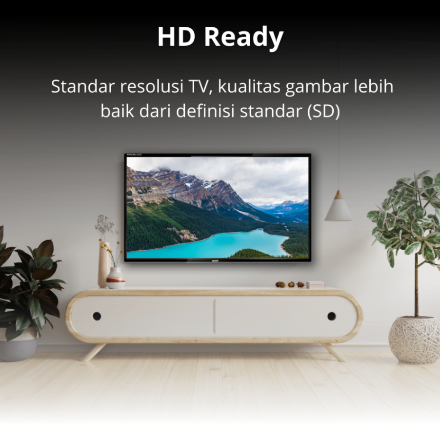 AKARI Digital DVBT-2 TV 24 Inch LE-24D53 ( LED TV 24 Inch )