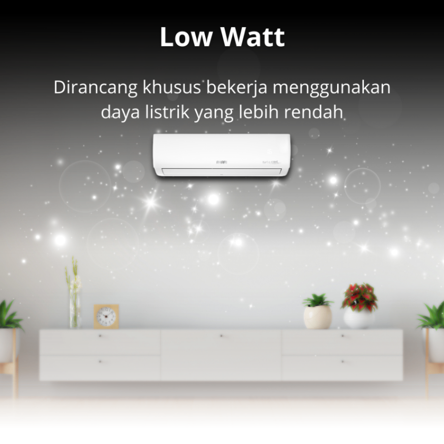 AKARI AC 1/2PK Turbo Cool Airpurifier A-05TC88NLWI/K Low Watt