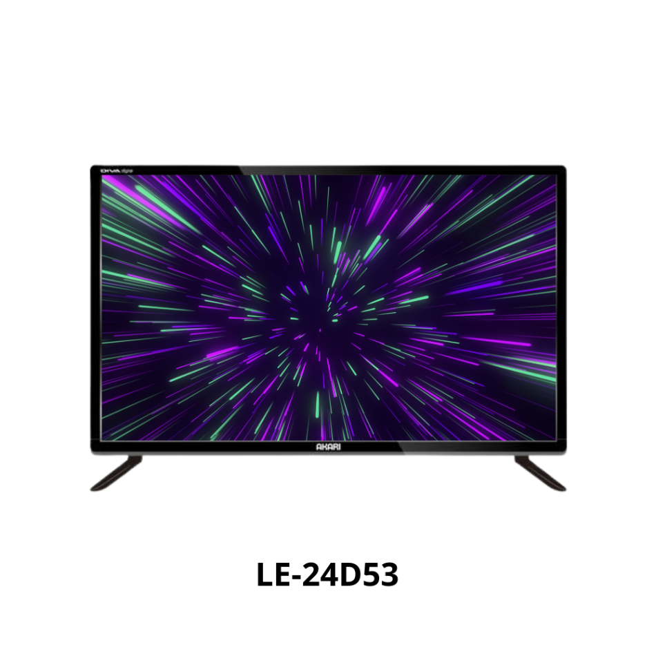 AKARI Digital DVBT-2 TV 24 Inch LE-24D53 ( LED TV 24 Inch )