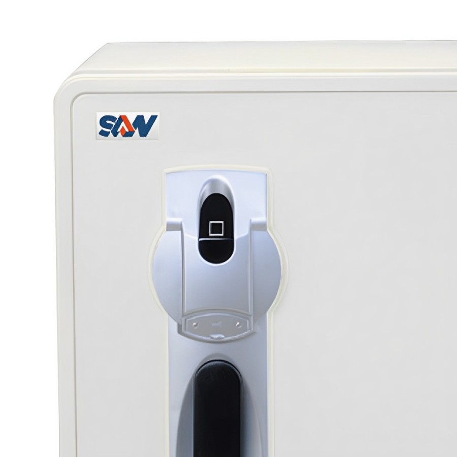 BRANKAS MEWAH BRANKAS BIOMETRIK SIDIK JARI SAN ALPEN A36B - WHITE