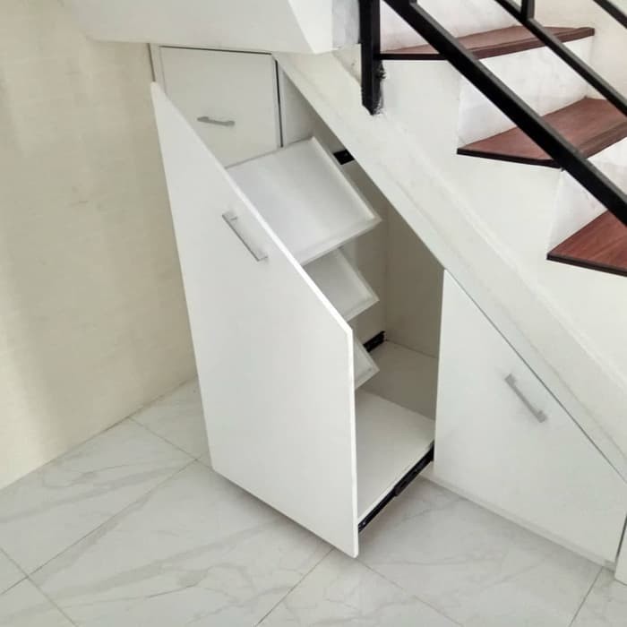 Lemari Laci Rak Bawah Tangga Custom