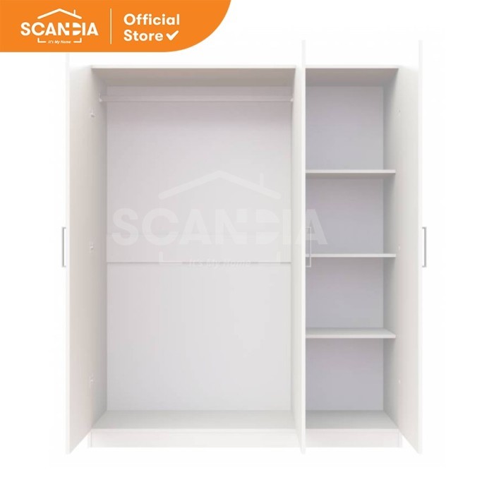 SCANDIA Lemari PS Wardrobe 3 Doors 145x50x176 Cm