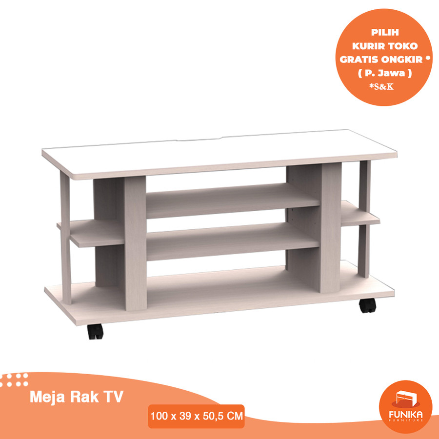 FUNIKA CLTV 1000C WW - Meja Rak TV - Putih