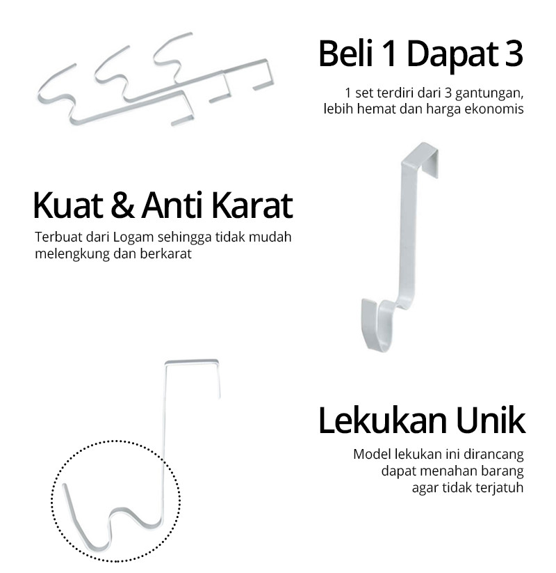 FUNIKA 22129 WH - Gantungan Serbaguna - Putih