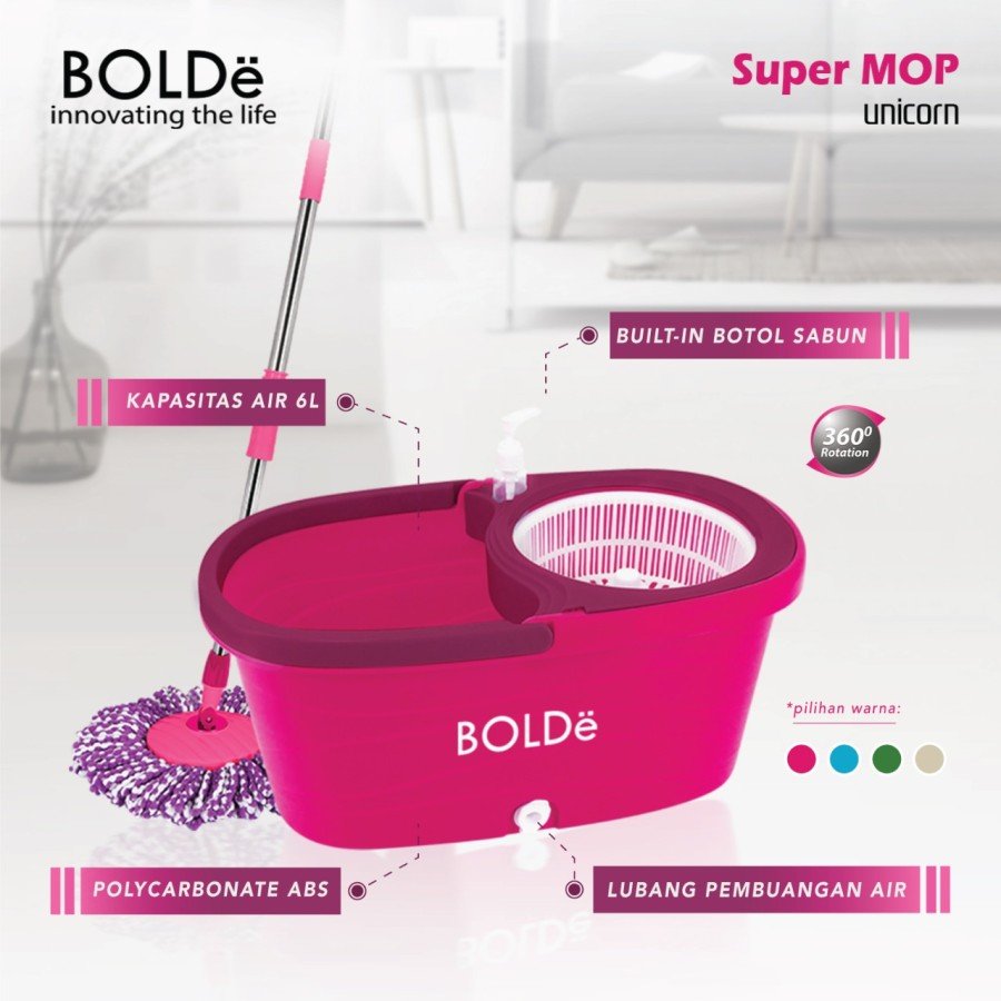 BOLDe Alat Pel Super Mop Unicorn