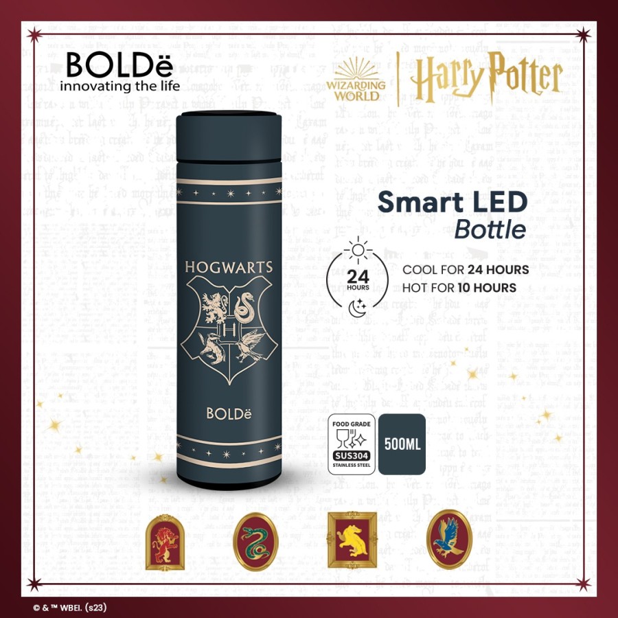 BOLDe Smart LED Bottle Harry Potter Edition - Termos Suhu Temperatur