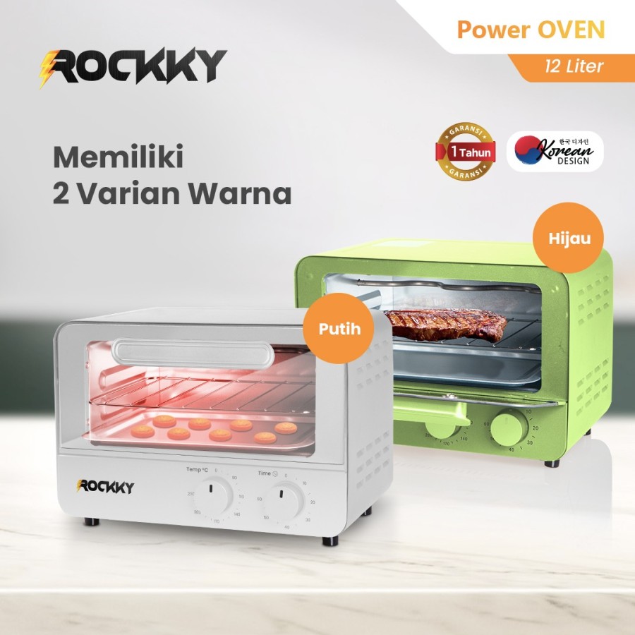 Rockky Power Oven Listrik 12L (Oven Low Watt) 