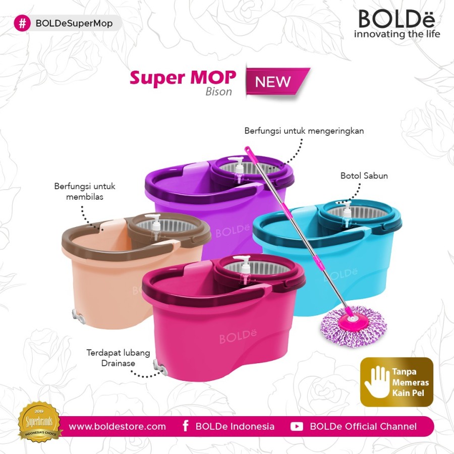 Bolde Super Mop Bison (Alat Pel Otomatis) 