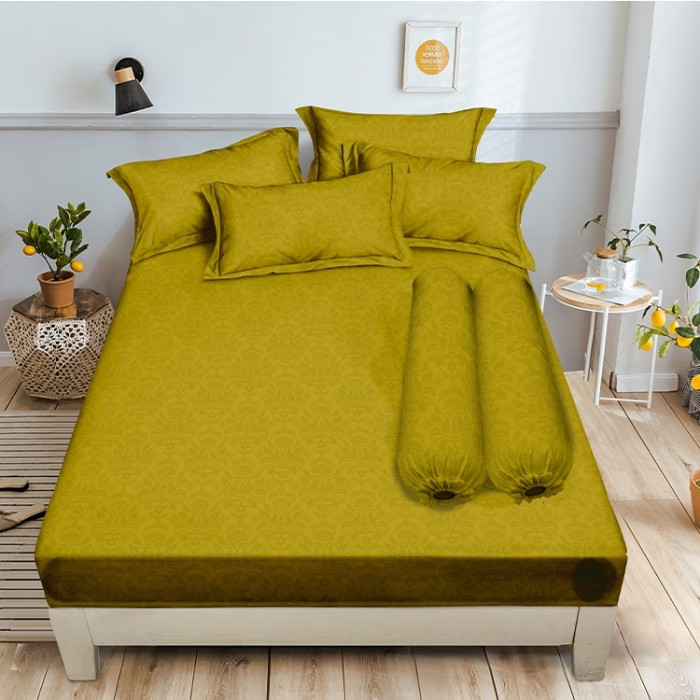 Aloha - Sprei King 180x200x20 Emboss Bantal 4