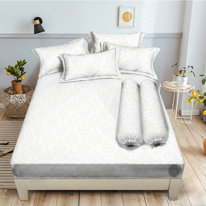 Aloha - Sprei King 180x200x20 Emboss Bantal 4