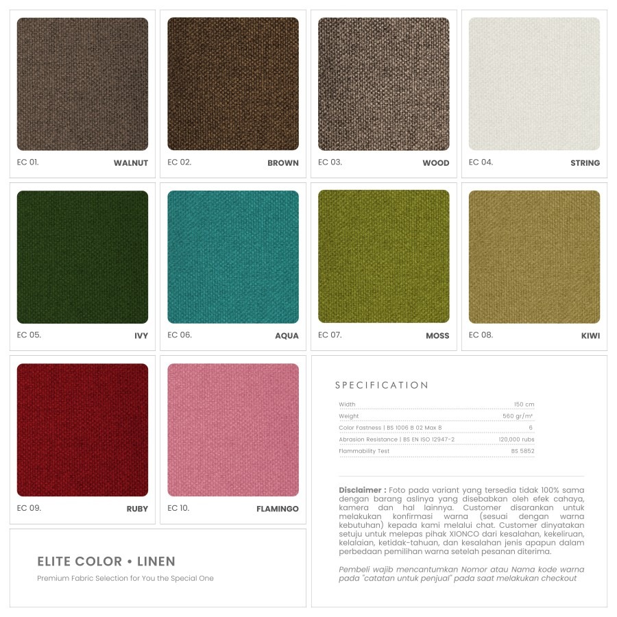 CUBIX SERIES - Kursi Tamu Sofa Modern Minimalis (AC,AC) - Rangka Gelap