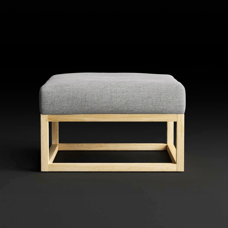 CUBIX SERIES - Kursi Tamu Sofa Modern Minimalis Ottoman Rangka Terang
