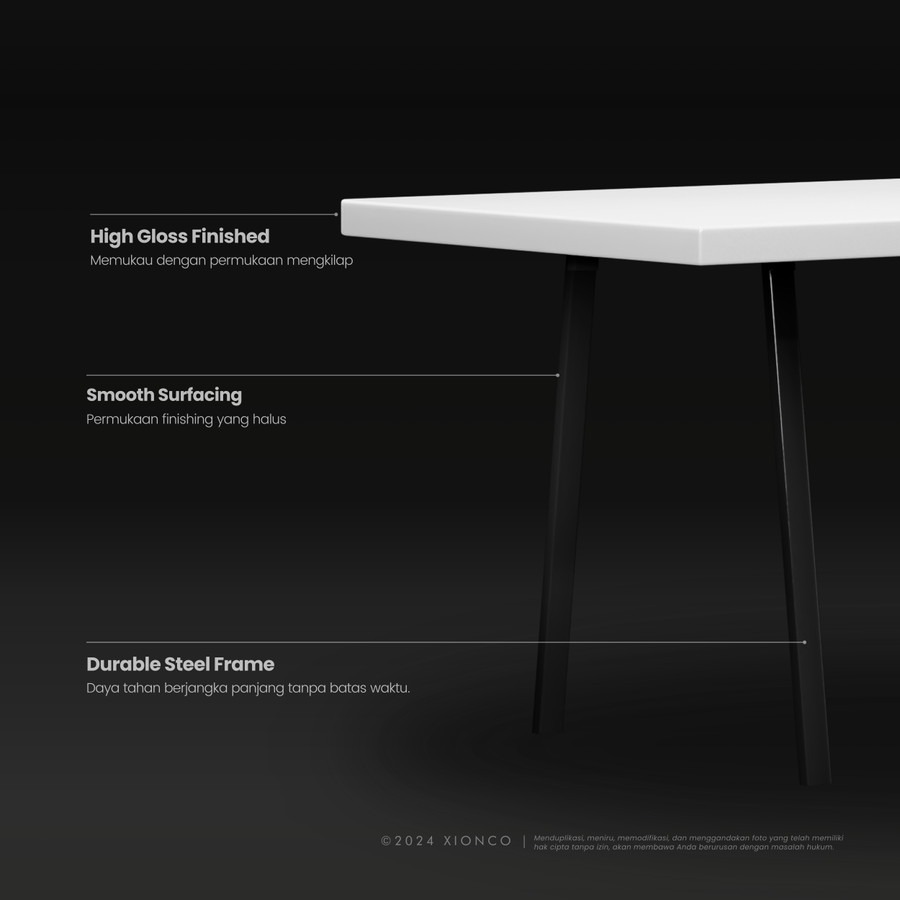 NORA | Dining Table | Meja Makan Minimalis | XIONCO