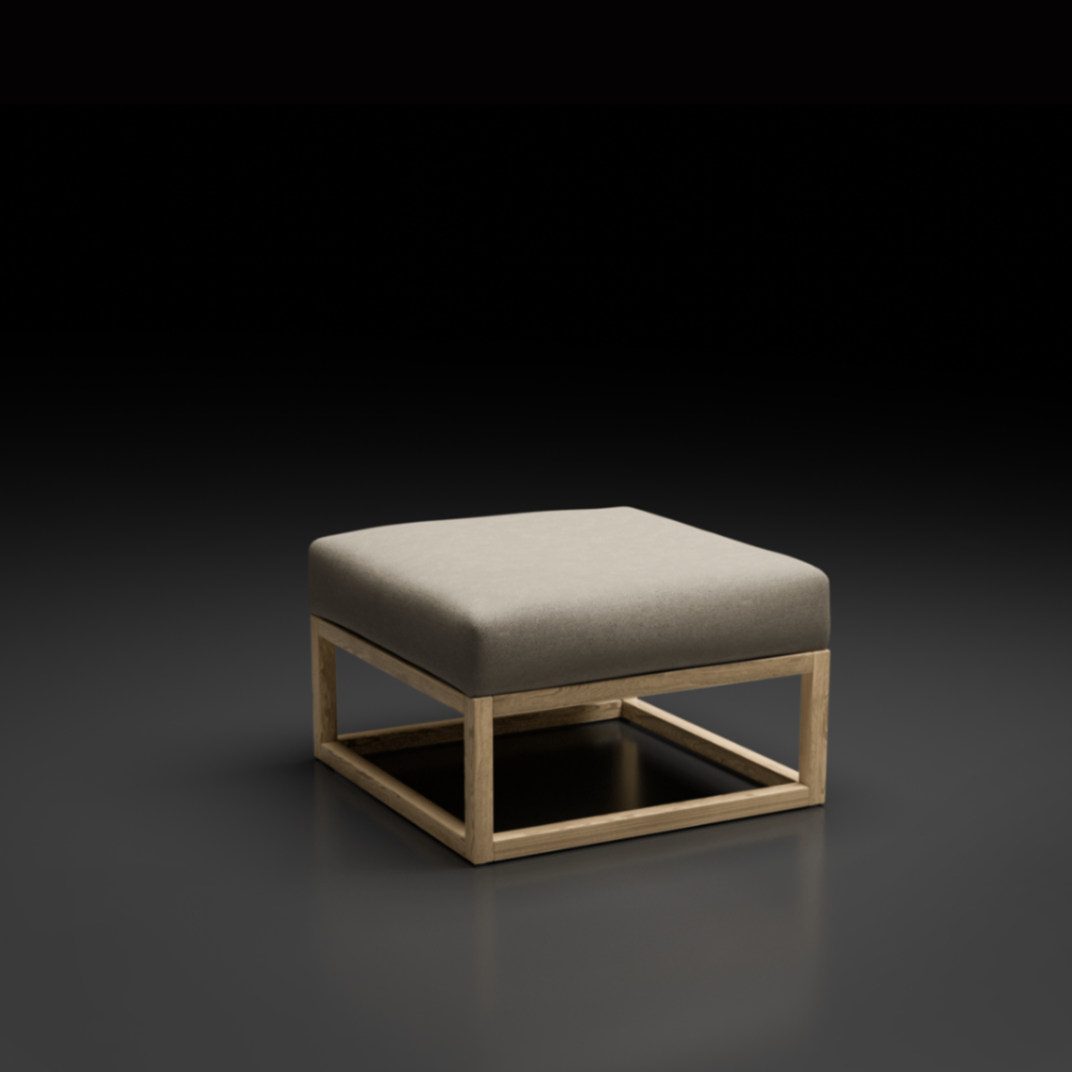 CUBIX SERIES - Kursi Tamu Sofa Modern Minimalis Ottoman Rangka Terang