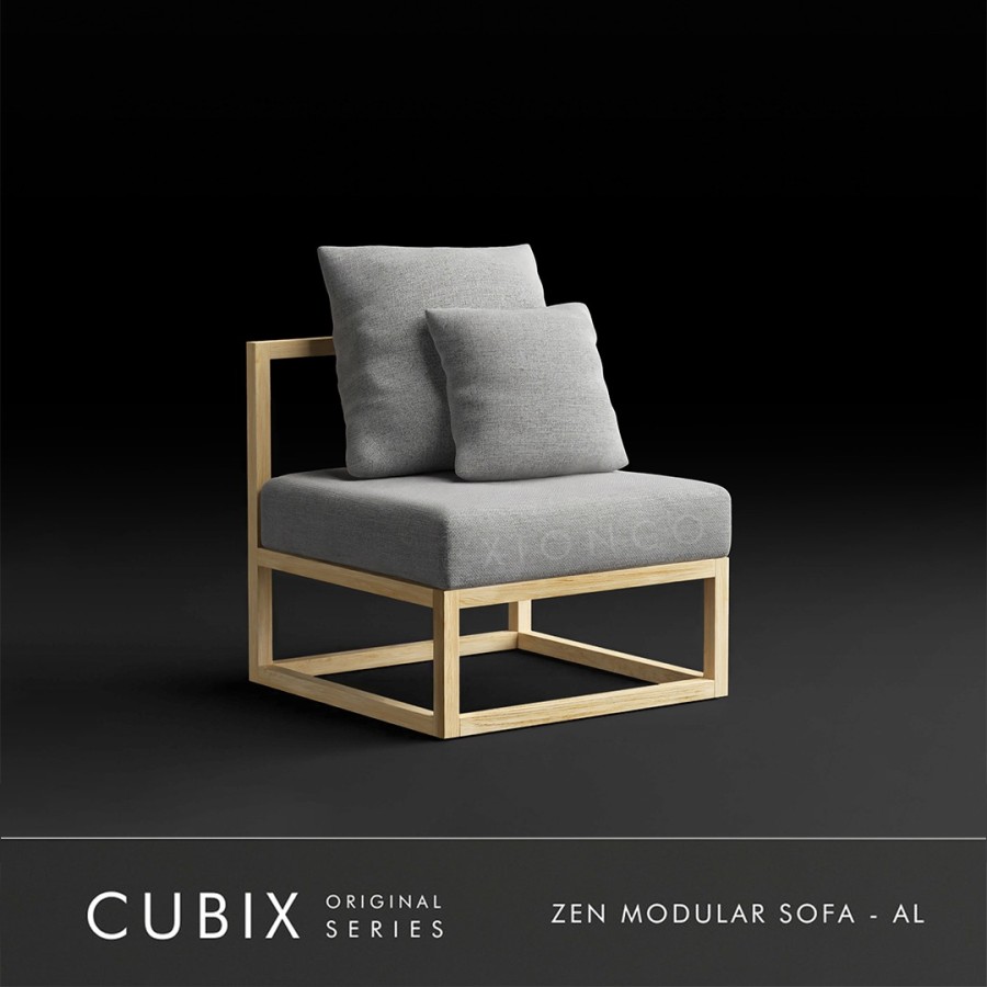 Jual Cubix Series - Sofa Modern Minimalis (AL) - Xionco, Rangka Terang