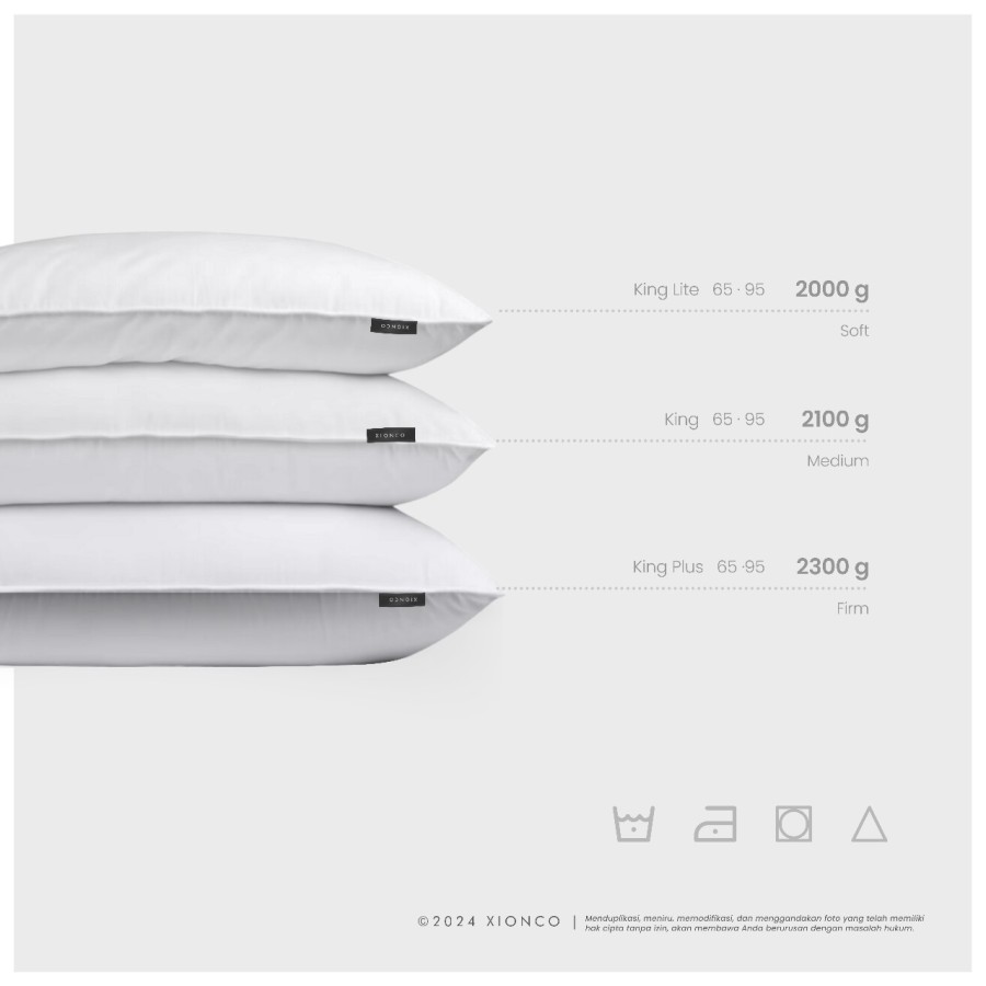 SOMNO - BED PILLOW | King Size - XIONCO