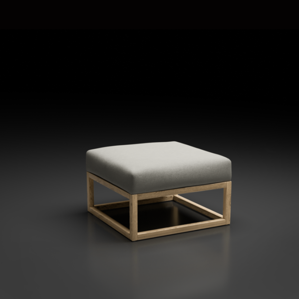 CUBIX SERIES - Kursi Tamu Sofa Modern Minimalis Ottoman Rangka Terang