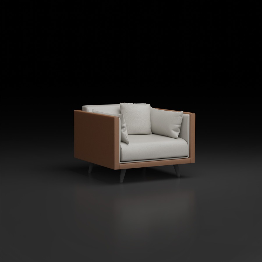 CAPRA SIGNATURE SERIES | Modern Minimalist Leather Sofa •Living Room