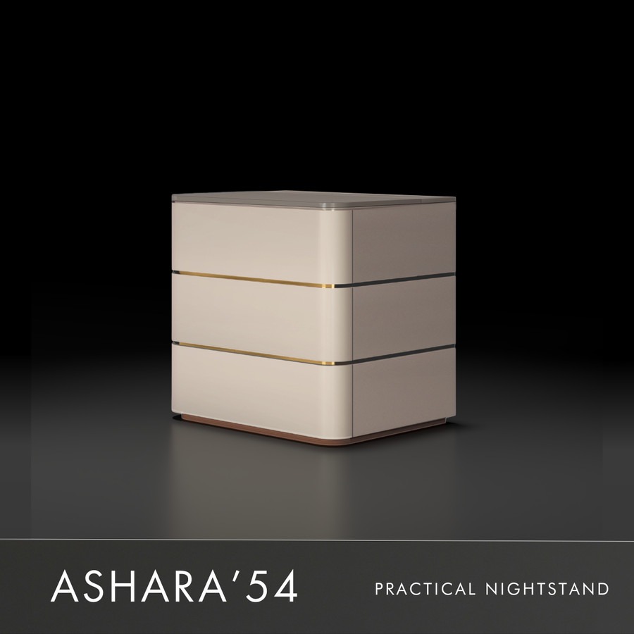 ASHARA 54 | PRACTICAL NIGHTSTAND BEDSIDE TABLE | Nakas Tempat Tidur