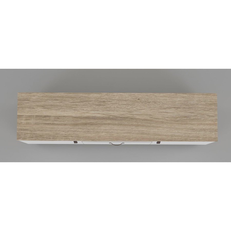 Anya-Living Meja TV Rakki TV Stand - Sonoma Light Cream White