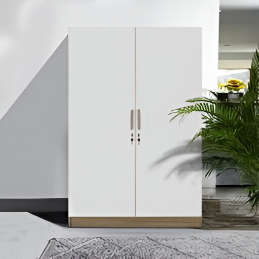 Anya-Living Lemari Pakaian Kecil Levine BL - Sonoma white (Free Ongkir