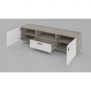 Anya-Living Rakki Tv Stand 160 - Sonoma Cream - White