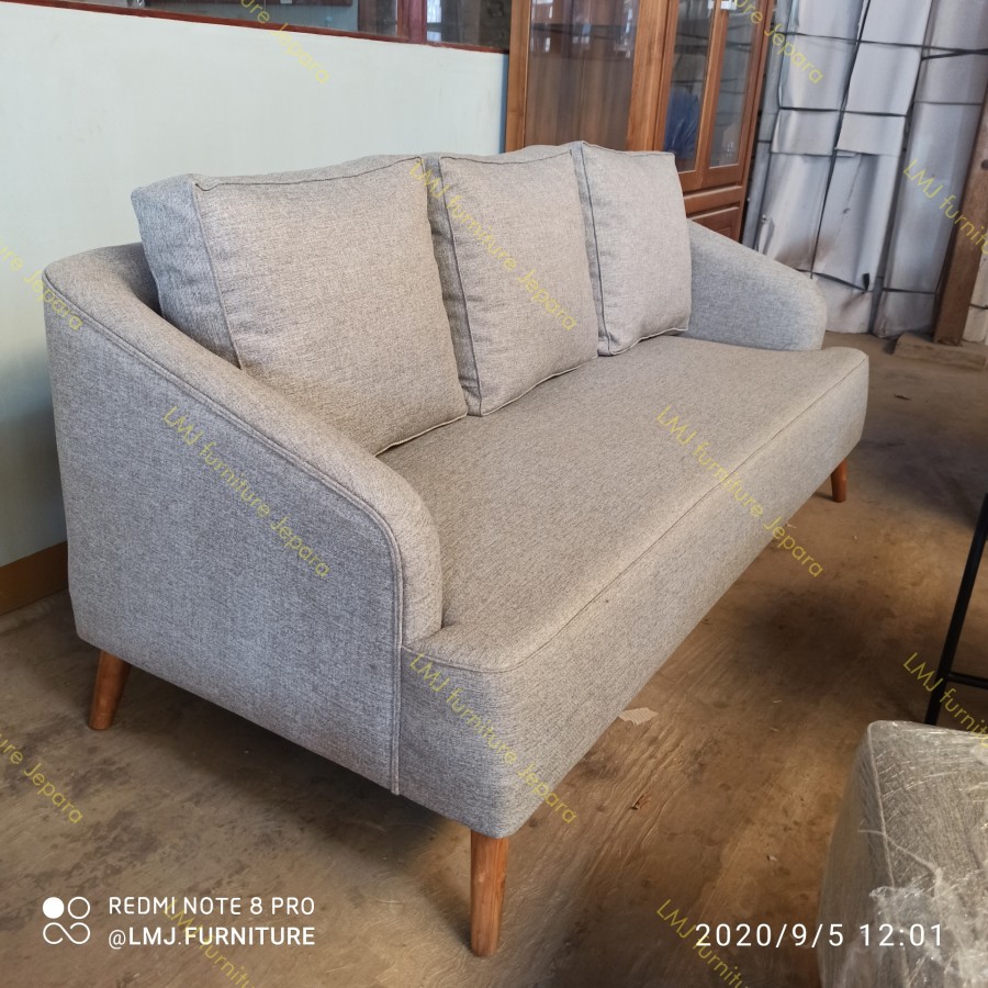 living room set sofa kursi tamu scandinavian Arala meja industrial