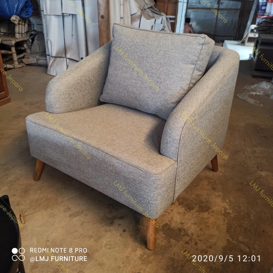 living room set sofa kursi tamu scandinavian Arala meja industrial