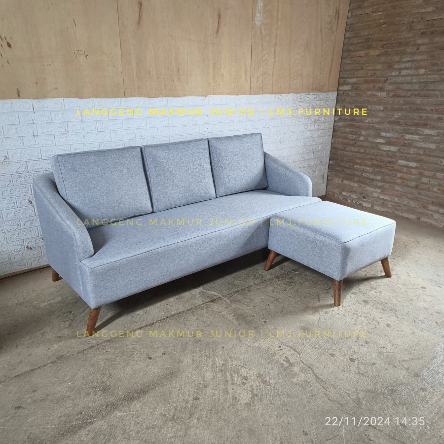 living room set sofa kursi tamu scandinavian Arala meja industrial