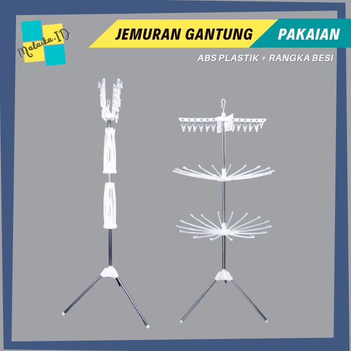 Jemuran Stand Hanger Gantung Rak Jepit Pakaian Dalam Baju Bayi -TWR003