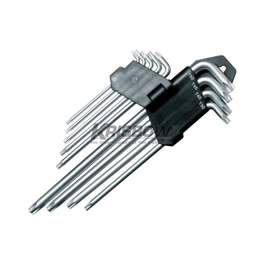 Kunci L Torx Wrench Set L T10-T50 9Pc Lptws1 Krisbow KW0101640