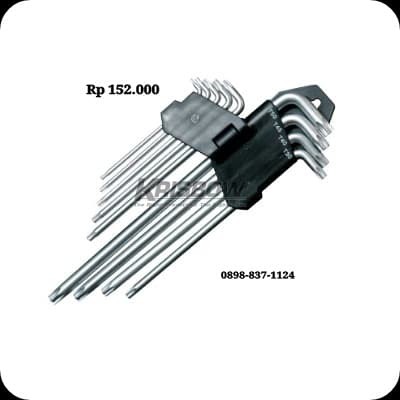 Kunci L Torx Wrench Set M T10-T50 9Pcs Krisbow KW0101641
