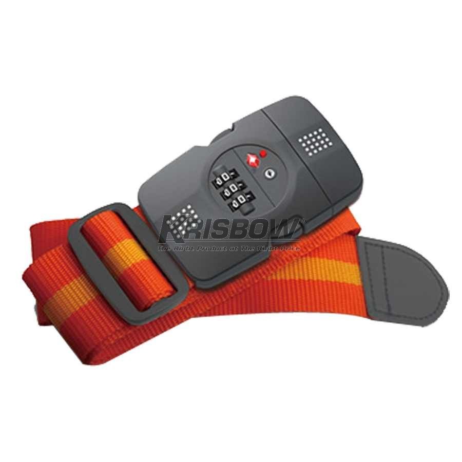 Tali Bagasi Luggage Strap Lock Black Tsa12016 Krisbow 10097090