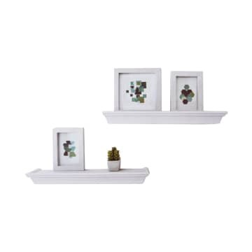 Bingkai foto Dan Rak Dinding Set 5 Pcs - Putih Krishome 10204574