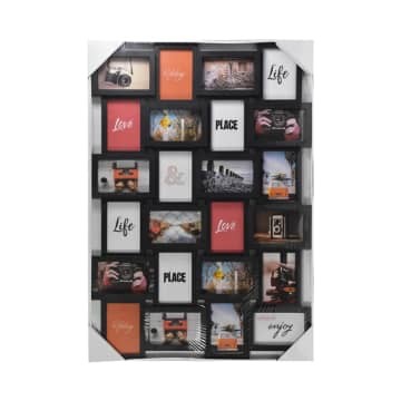 4R Bingkai Foto 24 Frame - Hitam Kris 10178482