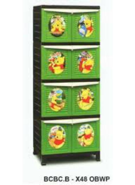 Lemari Plastik 4 Susun Napolly - BCBC X48