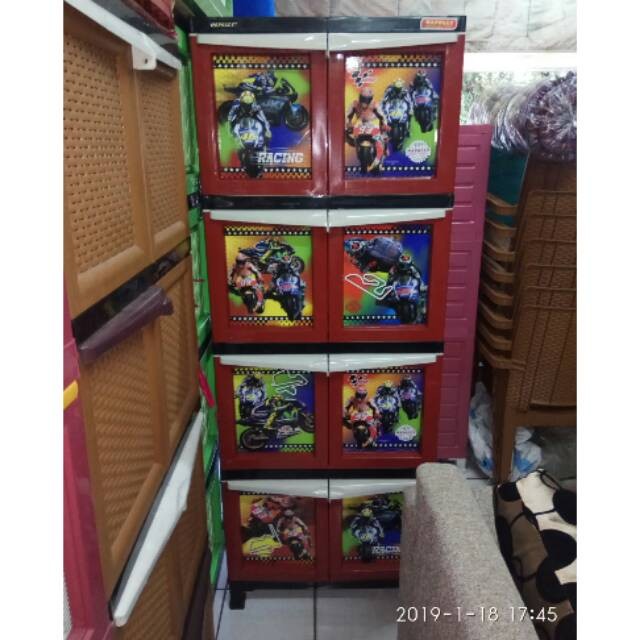 Lemari Plastik 4 Susun Napolly - BCBC X48
