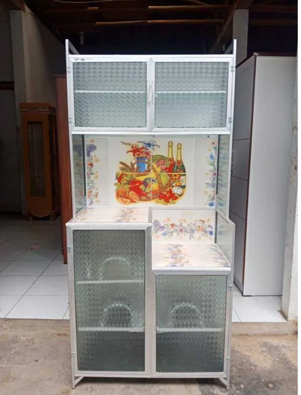 Lemari Rak Piring Aluminium